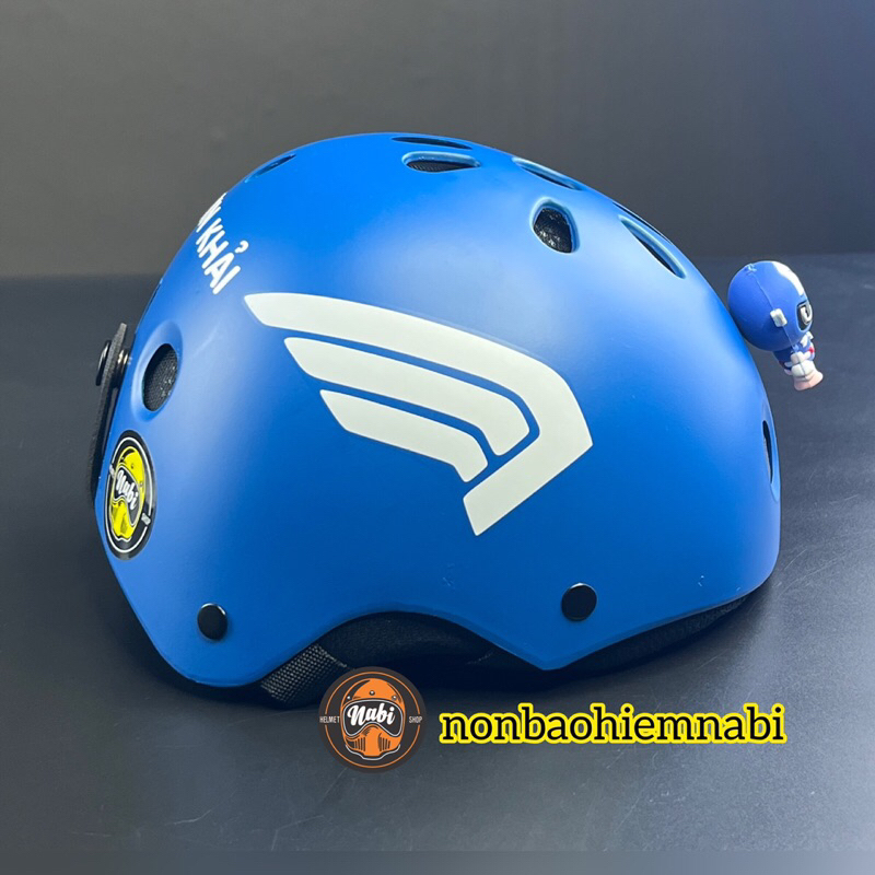 Mũ bảo hiểm bé trai siêu anh hùng, phôm nhẹ siêu thoáng.