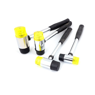 Búa 2 đầu cao su, đầu lớn, dụng cụ làm da handmade