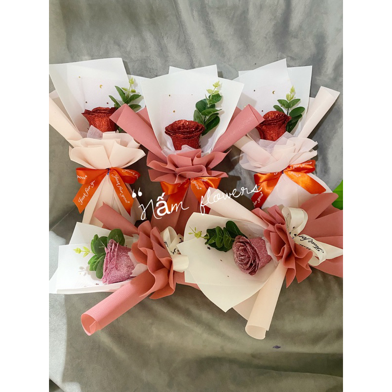 Bó 1 bông sáp nhũ , sỉ nhìu chỉ 20k