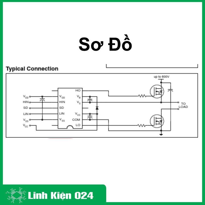 IC chức năng IR2113 chân dán, chân cắm