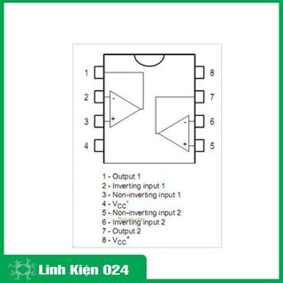 IC chức năng TL062 8P