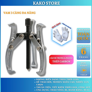 Cảo 3 chấu vam 3 càng tháo vòng bi bánh răng đa năng dụng cụ sửa chữa Kako store