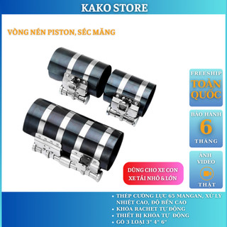 Vòng nén piston, Cảo vô  xéc măng, cổ dê vô bạc (3 inch/4 inch/6 inch), dụng cụ sửa chưa Kako Store