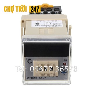 Bộ điều khiển nhiệt độ omron e5c4, đồng hồ nhiệt omron e5c4 điện áp 220v