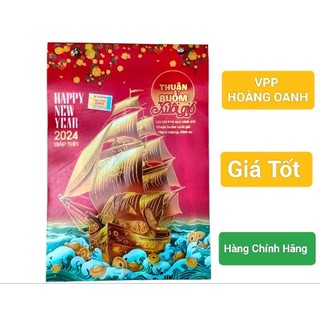Lịch bloc đại kích thước 14.5cmx20.5cm năm 2024 giáp thìn