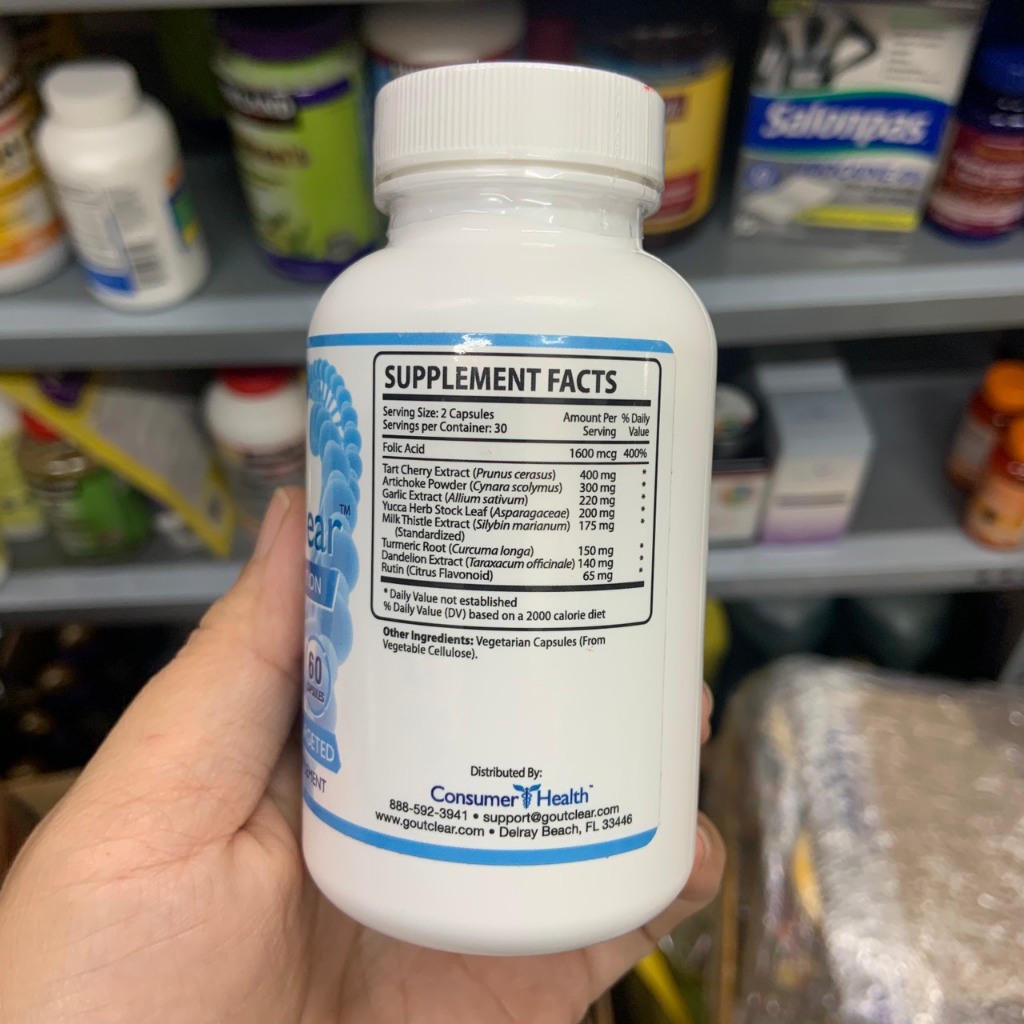 Viên uống gút date 2026 Consumer Health Gout Clear - EDS Mart