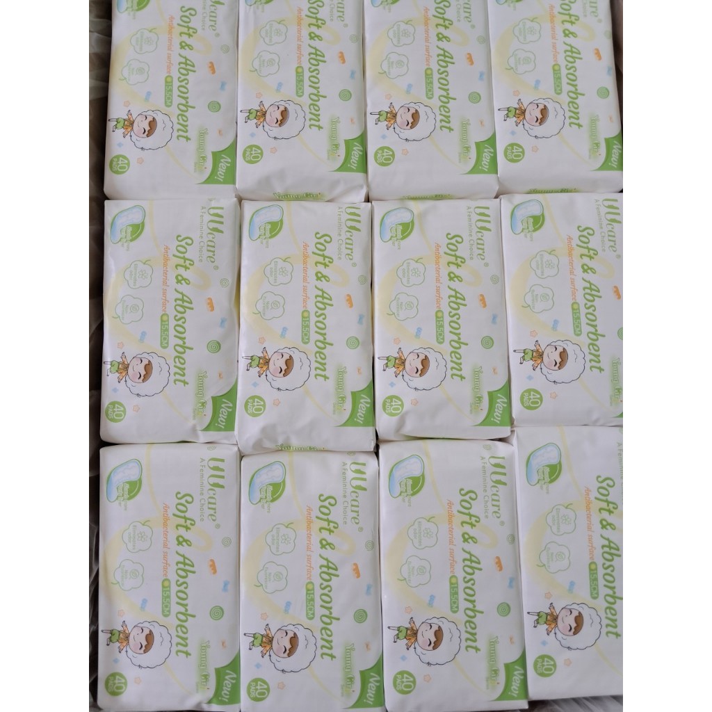 Băng vệ sinh UUcare Singapore Young Girl hàng ngày 15,5cm gói 40 miếng