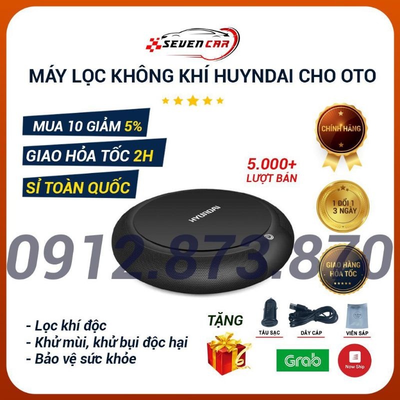 HOT - Máy Lọc Không Khí Trên Ô Tô Phòng Làm Việc Chống Say Xe - Tạo không khí trong lành