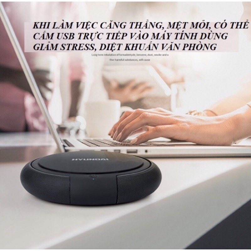 HOT - Máy Lọc Không Khí Trên Ô Tô Phòng Làm Việc Chống Say Xe - Tạo không khí trong lành