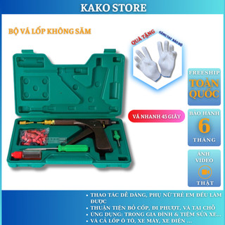 Súng vá nấm lốp không săm , bộ vá lốp xe máy ô tô, xe điện,dụng cụ sửa chữa Kako Store