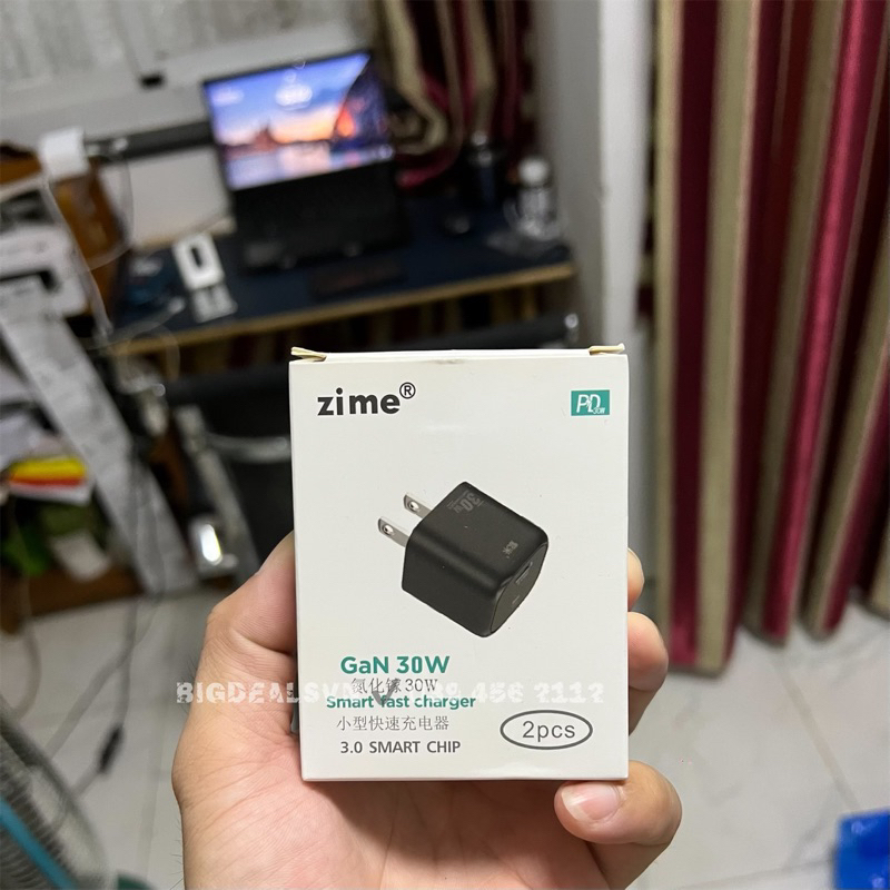 Củ sạc nhanh 30W ZIME GAN 30W có PD/PPS ✔️ BigDeals VN
