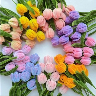 Bó hoa tuylip kẽm nhung xinh xắn, quà tặng sinh nhật, quà tặng người thân