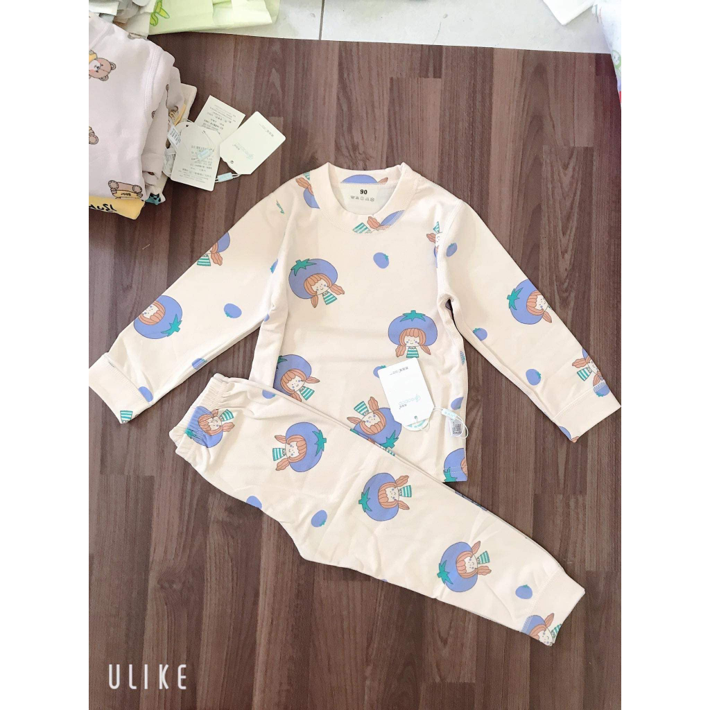 Set bộ cotton nỉ hàng quảng châu họa tiết bắt mắt sz 90-120