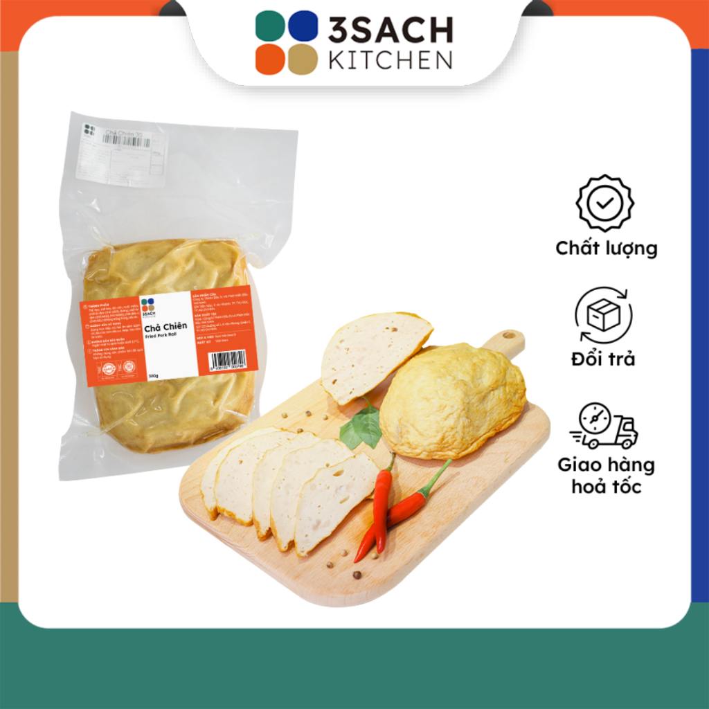 Chả Chiên 3Sach Kitchen - 300g/cây