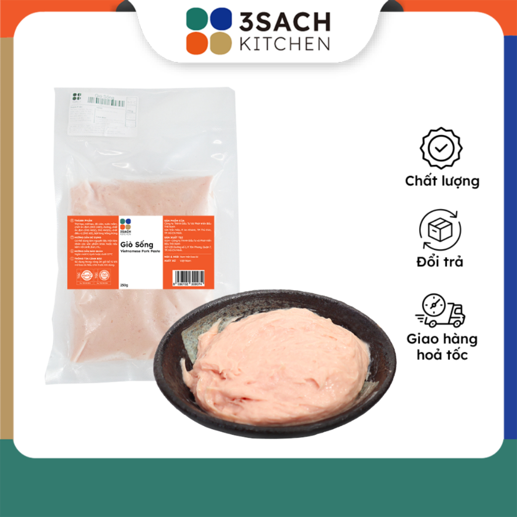 Giò Sống 3Sach Kitchen (Gói 250Gr)