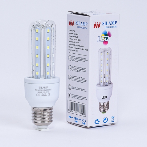 COMBO 5 BÓNG ĐÈN 3U 7W E27 6400K