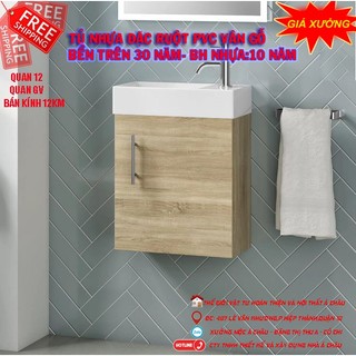 Tủ lavabo nhựa cao cấp,tủ chậu lavabo rửa mặt kích thước nhỏ, bảo hành 5 năm thân tủ