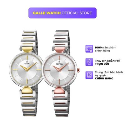 Đồng hồ nữ Festina F20320 mặt kính cứng chống xước tốt, chịu nước 5ATM, dây thép đeo tay cao cấp, thời trang