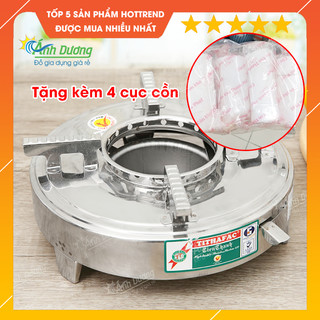 Combo bếp cồn Inox cao cấp kèm set 4 cục cồn hàng chính hãng
