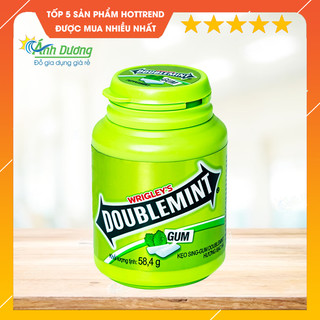 Kẹo Cao Su Doublemint Hương Bạc Hà Hũ 58.4g