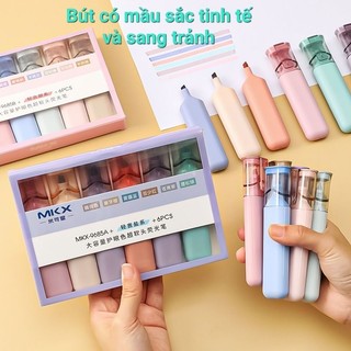 Bút hightlight đánh dấu nhớ dòng dạ quang màu Pastel