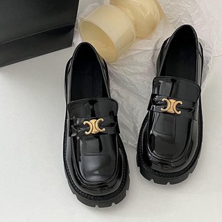 SR70 giày Lolita nữ , giày lười nữ đế cao da mềm êm chân siêu xinh
