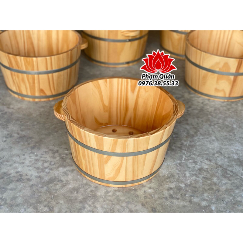 Chậu gỗ ngâm chân, chậu ngâm chân gỗ thông