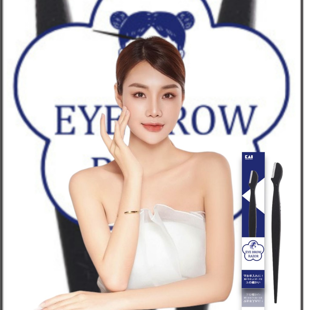 Dao Cạo Lông Mày Cán Dài Kai Groom HC1162