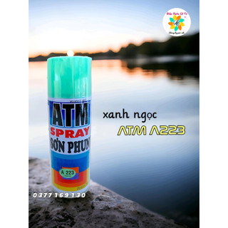 Sơn xịt atm spray màu xanh ngọc a223
