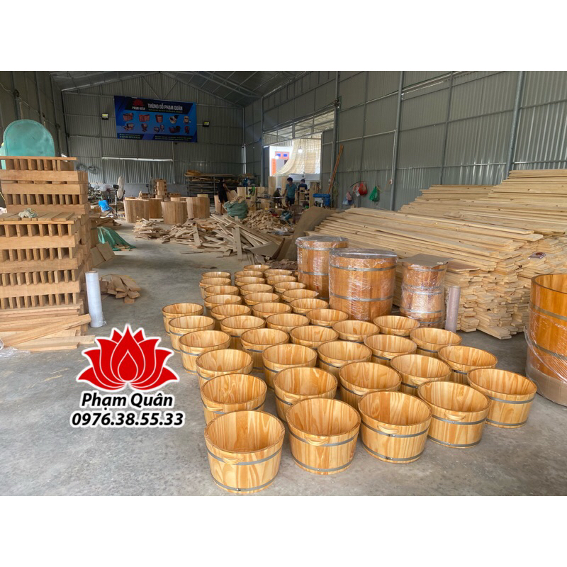 Chậu gỗ ngâm chân, chậu ngâm chân gỗ thông