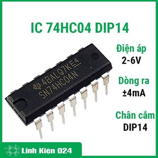 Ic chức năng 74hc04 dip 14