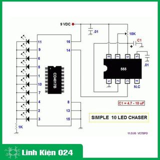 IC đếm thập phân CD4017