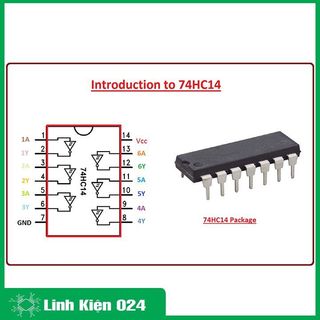 IC chức năng 74HC14 DIP14 Hex Inverter Schmitt Trigger