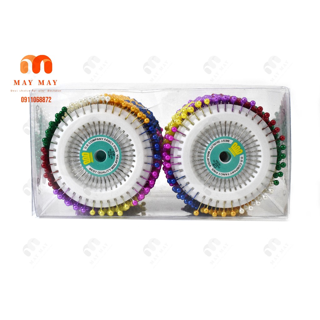 Ghim kim cố định vải một vĩ tròn 40 cây hàng loại 2