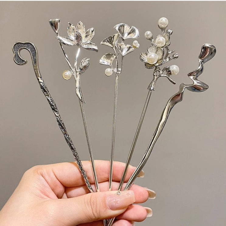 Trâm cài tóc búi trang phong cách cổ trang thanh lịch