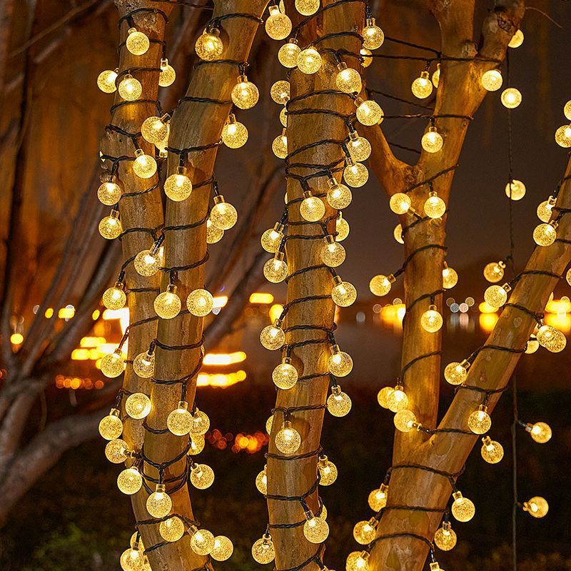 Đèn led trang trí năng lượng mặt trời bản PIN năng lượng lớn 100 LED/12m  mẫu mới 2023