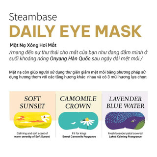 Mặt nạ thư giãn mắt Steambase So Natural