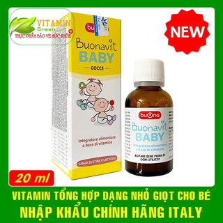 BUONAVIT BABY VITAMIN TỔNG HỢP DẠNG NHỎ GIỌT CHO BÉ 20ML | NHẬP KHẨU CHÍNH HÃNG ITALIA