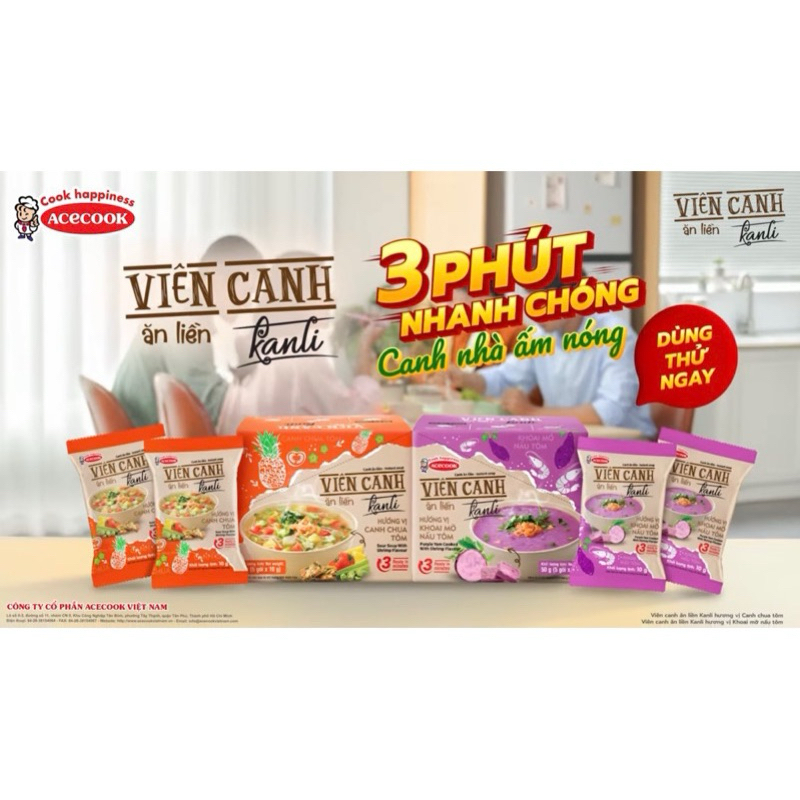 Viên canh ăn liền Acecook