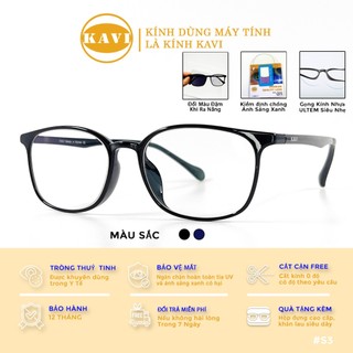 KAVI S3 - Kính đổi màu khi ra nắng và chống ánh sáng xanh Hàn Quốc