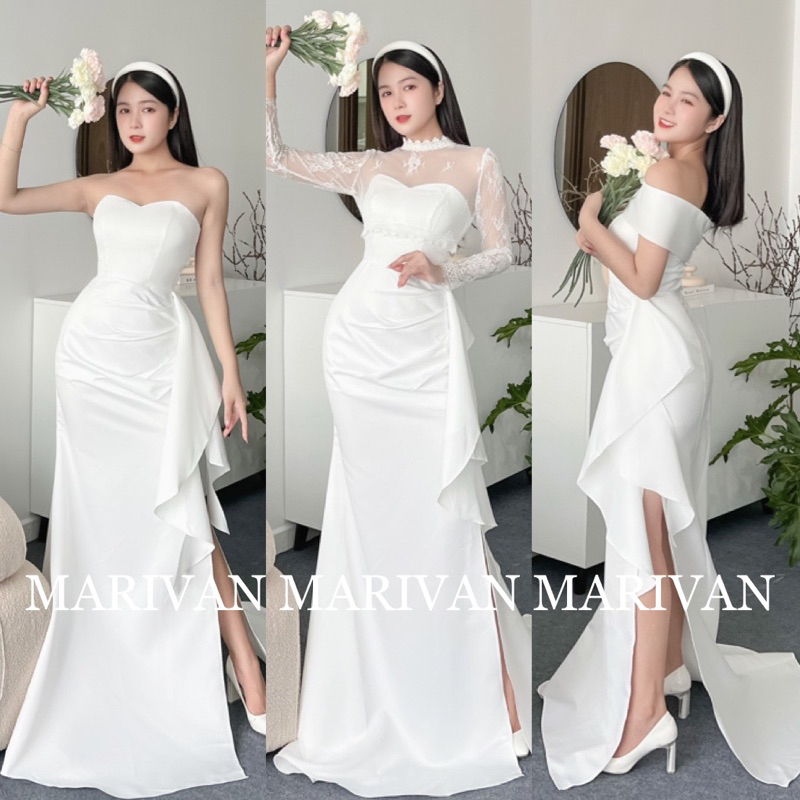 Đầm cưới MARIVAN 3in sắc sảo