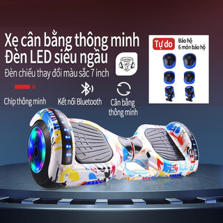 Xe Điện Cân Bằng Cao Cấp Smart Balance Wheel - 6.5 Inch , Kết nối Bluetooth -Tặng Kèm Tay Cầm
