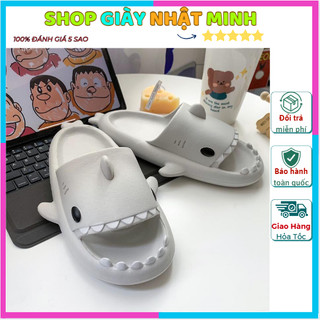 Dép cá mập full màu đủ size nam nữ, dép bánh mì chất cao su dẻo siêu dễ thương