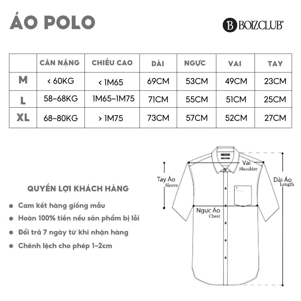 Áo Polo Oversize BOIZ CLUB Áo phông cộc tay có cổ nam nữ form rộng Local Brand