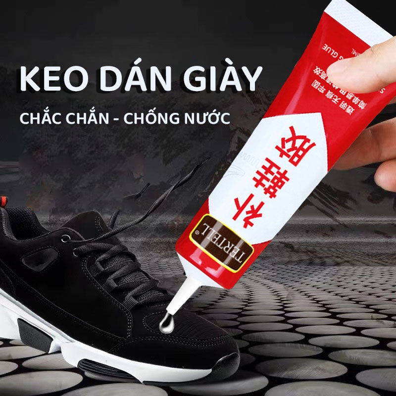Tertell 60ml Keo dán Giày keo dính mạnh mẽ không thấm nước và bền Giày. Keo nhà máy giày chuyên dụng