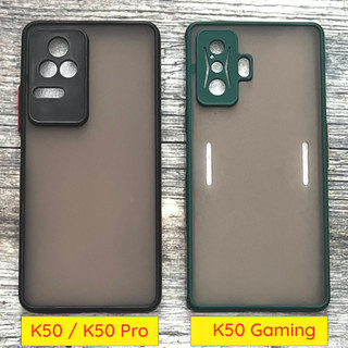 Ốp lưng Xiaomi Redmi K50 / K50 Pro / K50 Gaming lưng nhám chống ố, chống bẩn viền màu đẹp, bảo vệ camera toàn diện