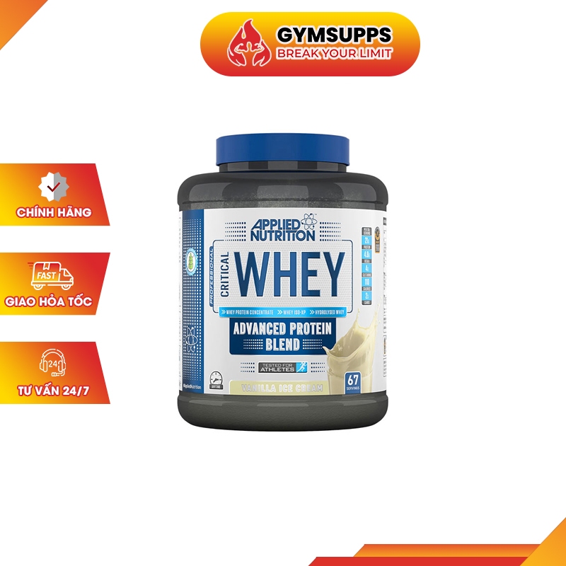 Sữa tăng cơ bắp Applied Critical Whey 2kg Authentic 100%