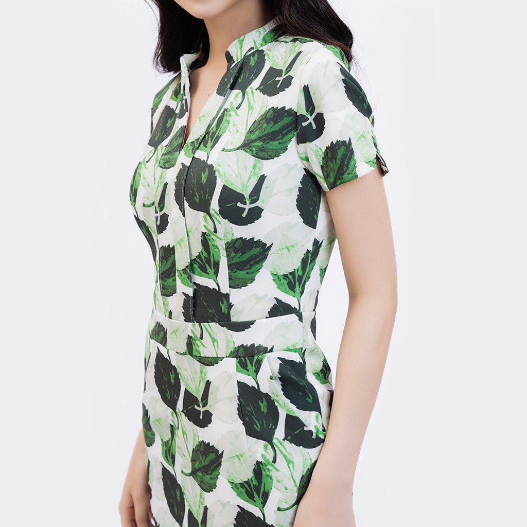 Đầm liền nữ SPEARL ôm body họa tiết - 9LF6812008