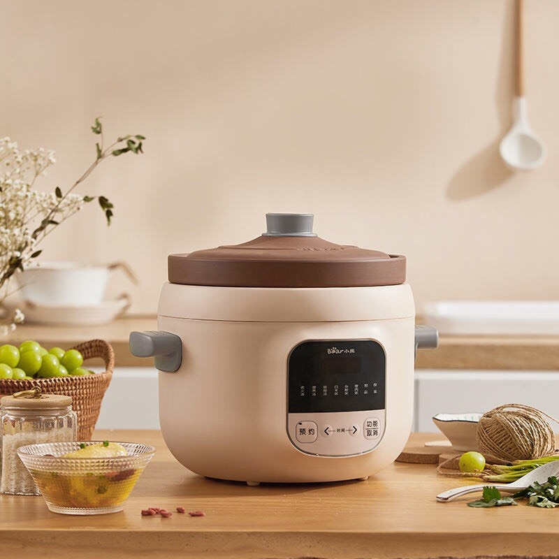 Nồi Hầm Chậm Đa Năng Bear Hầm Cháo,Chưng Yến, Nấu Canh Súp Chính Hãng 03 Lít