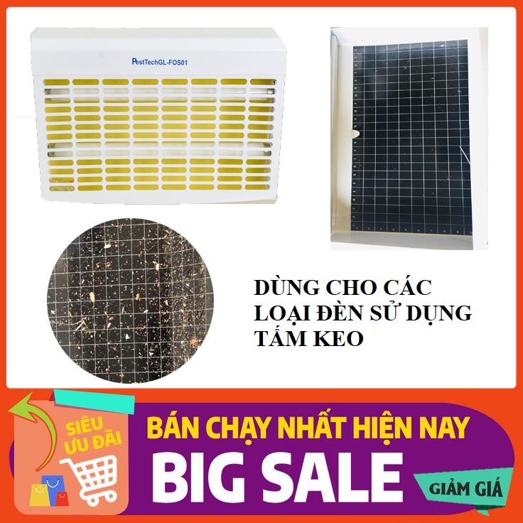Tấm keo đèn 46cm x 30cm dùng cho đèn bẫy côn trùng